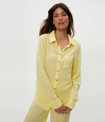 Michael Stars Ernie Button Down W/ Pocket In Lemonade