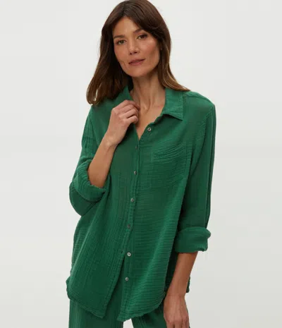 Michael Stars Ernie Button Down W/ Pocket In Palm