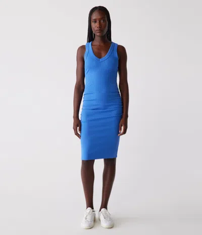 Michael Stars Esme Ribbed Dress In Salt Water