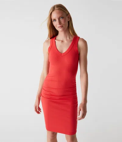 Michael Stars Esme Ribbed Dress In Spritz