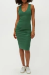 Michael Stars Esme Ruched Tank Dress In Palm
