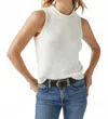 Michael Stars Estelle Sweater Vest In Chalk In White