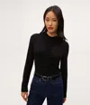 Michael Stars Evelyn Ruched Top In Black