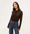 Michael Stars Evelyn Ruched Top In Java