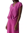 Michael Stars Evie Gauze Surplice Top In Ultraviolet In Multi