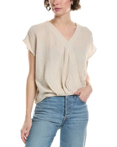Michael Stars Evie Gauze Top In Sand