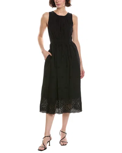 Michael Stars Faith Midi Dress In Black