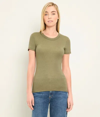 Michael Stars Fallon Shine Tee In Black
