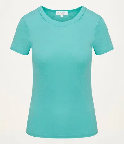 Michael Stars Lexy Band Crewneck T-shirt In Green