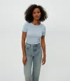 Michael Stars Fallon Shine Tee In Fountain