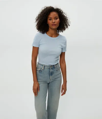 Michael Stars Fallon Shine Tee In Fountain