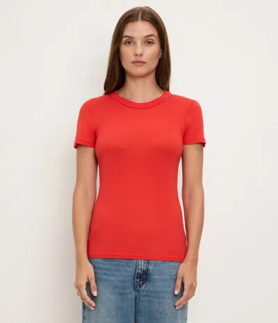 Michael Stars Fallon Shine Tee In Peridot