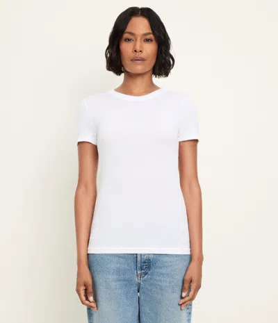 Michael Stars Fallon Shine Tee In White