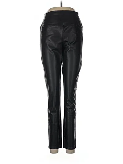 Pre-owned Michael Stars Faux Leather Pants In Black