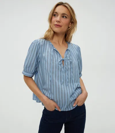 Michael Stars Fawn Puff Sleeve Top
