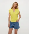 Michael Stars Faye Power Shoulder Polo