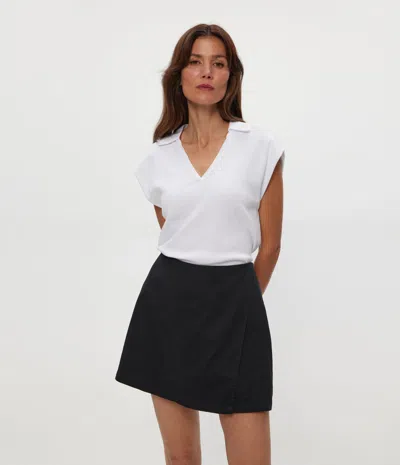 Michael Stars Faye Power Shoulder Polo