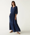 Michael Stars Felicity Gauze Midi Dress In Nocturnal