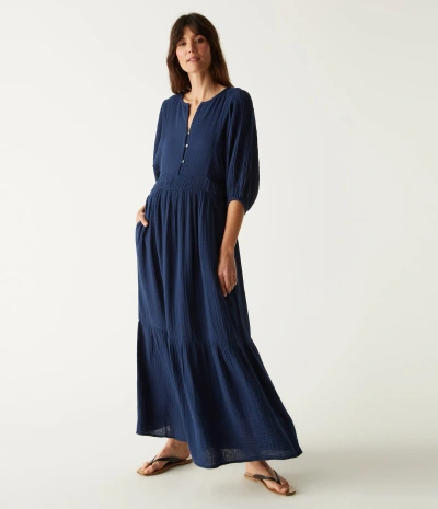 Michael Stars Felicity Gauze Maxi Dress In Nocturnal