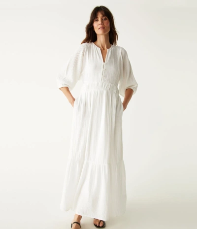 Michael Stars Felicity Gauze Maxi Dress In White