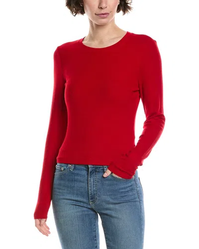 Michael Stars Finn Cropped Top In Red