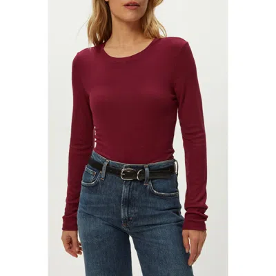MICHAEL STARS MICHAEL STARS FINN RIB CREWNECK TOP