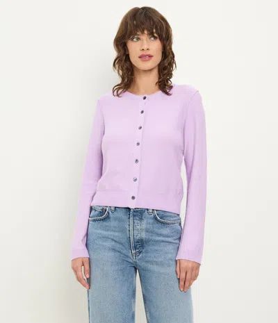 Michael Stars Flynn Cardigan In Purple