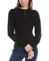 Michael Stars Fonda Puff Sleeve Top In Black