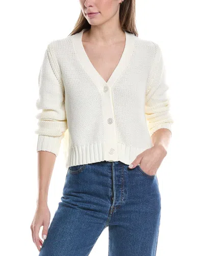 Michael Stars Fran Crop Cardigan In White