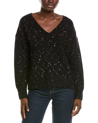 Michael Stars Francis V-neck Sweater In Black