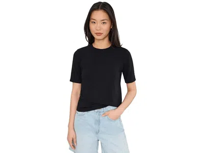 Michael Stars Frankie Crew Neck Top In Black