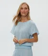 Michael Stars Freema Smocked Top In Fountain