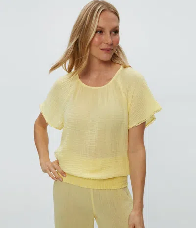 MICHAEL STARS FREEMA SMOCKED TOP