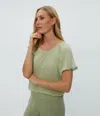 Michael Stars Freema Smocked Top In Seacrest
