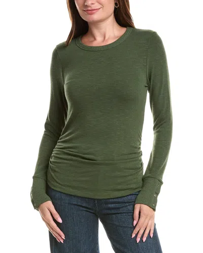 Michael Stars Freja Ruched Top In Green