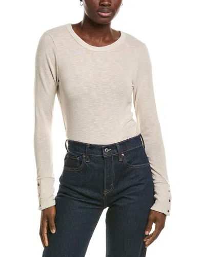 Michael Stars Freja Ruched Top In Brown