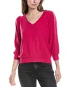 Michael Stars Gabriella V-neck Top In Pink