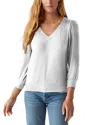 Michael Stars Gabriella V Neck Top In Chateau