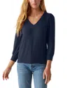 Michael Stars Gabriella V Neck Top In Nocturnal
