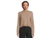Michael Stars Genova Puff Sleeve Pullover In Brown