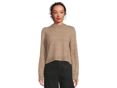 Michael Stars Genova Puff Sleeve Pullover In Brown