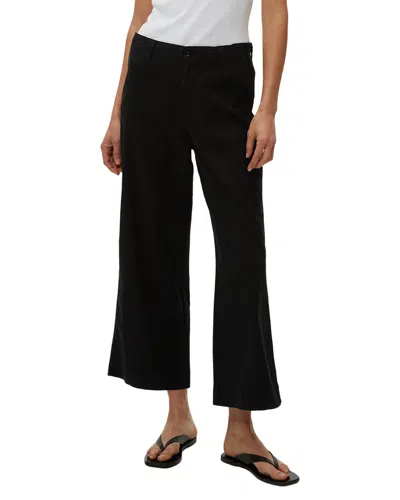 Michael Stars Geraldine Relaxed Linen-blend Pant In Black