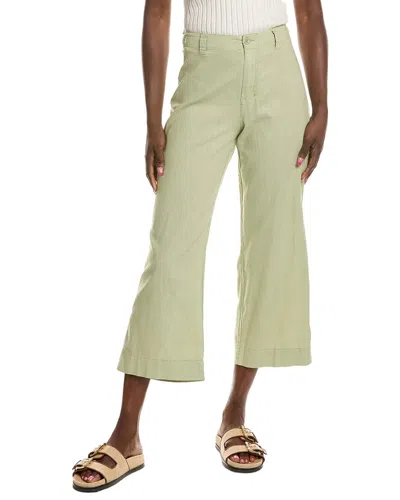 Michael Stars Geraldine Relaxed Linen-blend Pant In Green