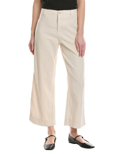 Michael Stars Geraldine Straight Leg Linen-blend Pant In Neutral