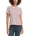 Michael Stars Gerry Short Sleeve Crew Tee In Recycled Stripe In Multi