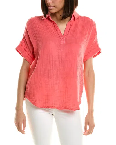 Michael Stars Gigi Popover Top In Pink