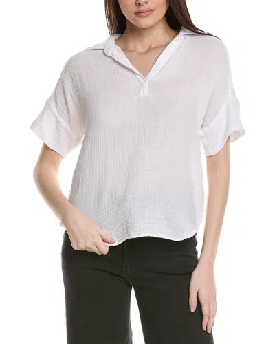 Michael Stars Gigi Popover Top In Animal Print