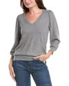 Michael Stars Gill Button Top In Gray