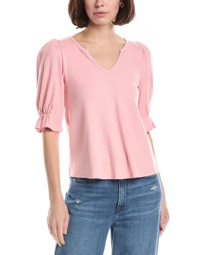 Michael Stars Gillian Balloon Sleeve T-shirt In Neutral
