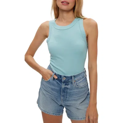 Michael Stars Paloma Cotton Tank Top In Blue